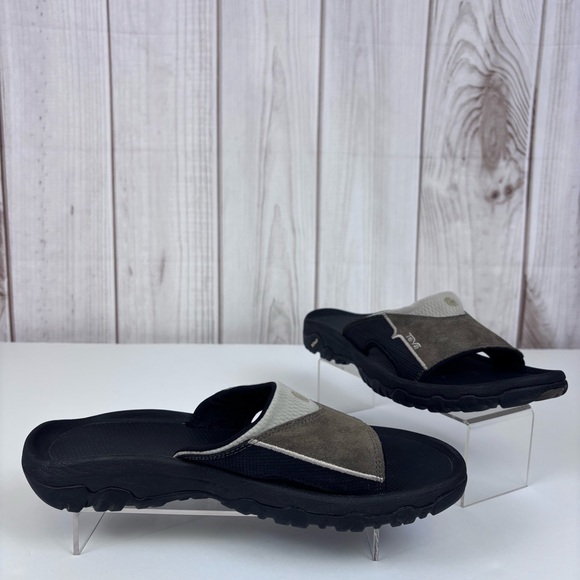 Teva Men's Katavi Slide Outdoor Sandal Suede Mesh Slip On Comfort Shoe Tan Sz 10 - Picture 3 of 15